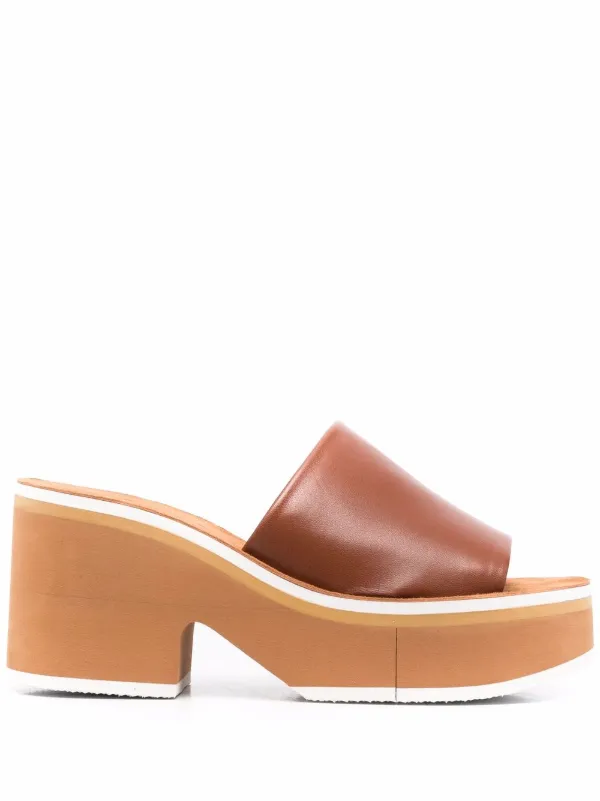 Shop Clergerie Clem block-heel mules 