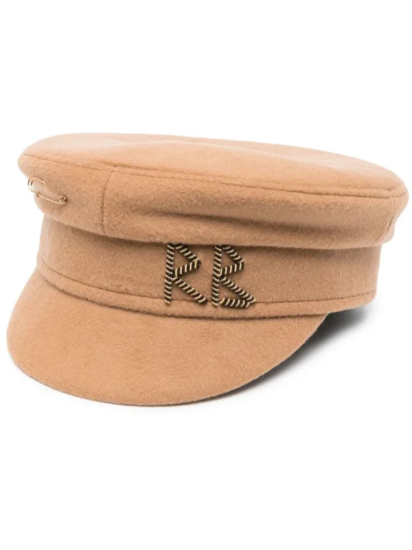 Ruslan Baginskiy appliqué-logo wool beret