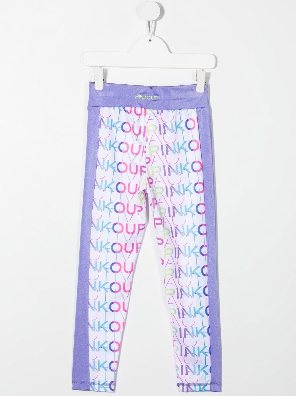 Pinko Kids Legging met logoprint - Paars