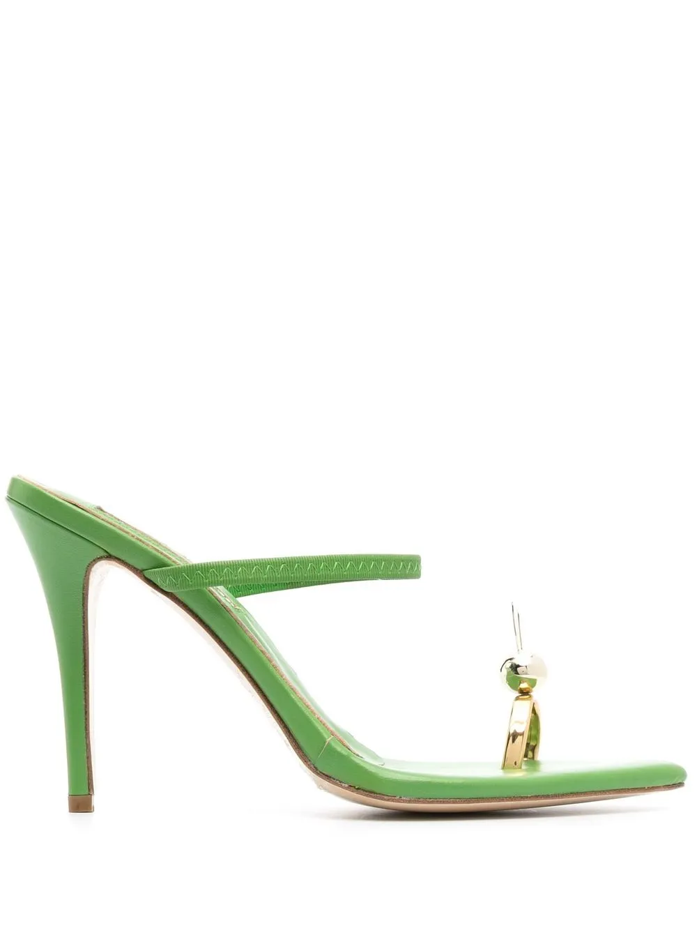 

Natasha Zinko sandalias Bunny con tacón de 120mm - Verde