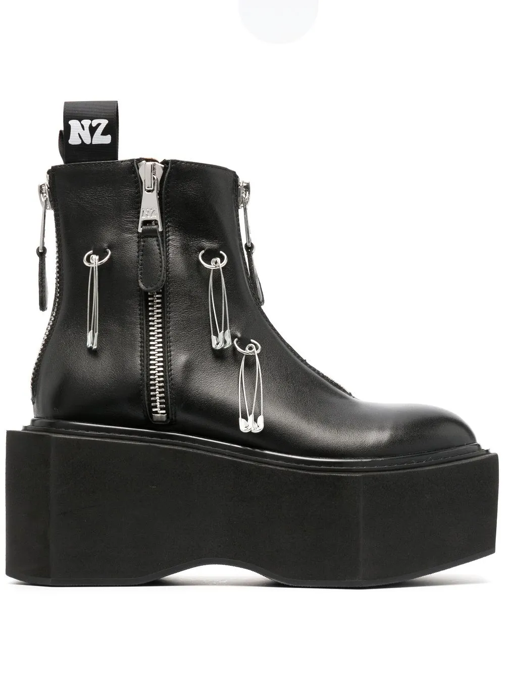 

Natasha Zinko botas con plataforma y cierre de 95mm - Negro