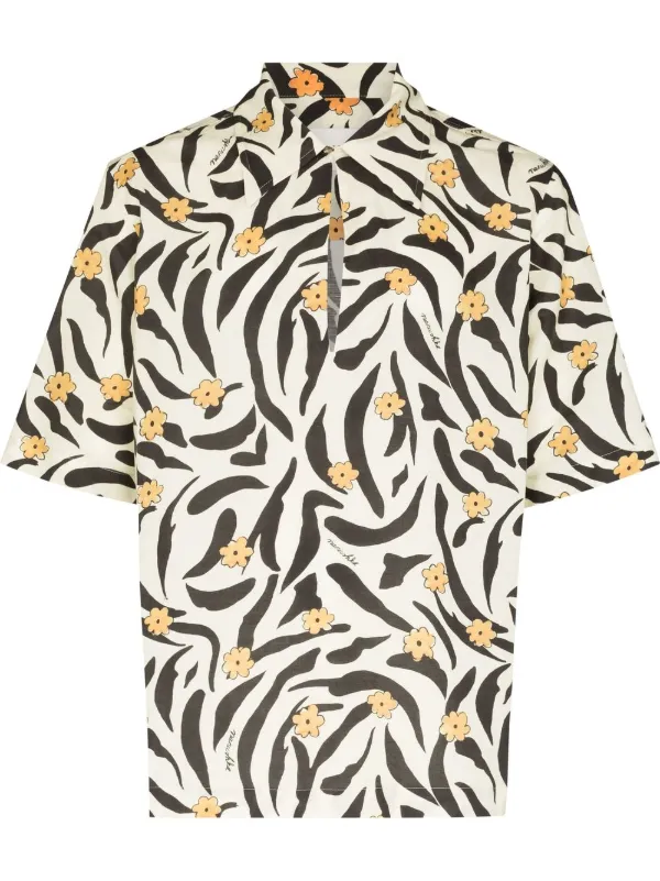 Floral leopard print shirt Clearance