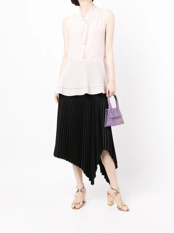 SHIATZY CHEN ラッフル ノースリーブ ブラウス | ピンク | FARFETCH JP