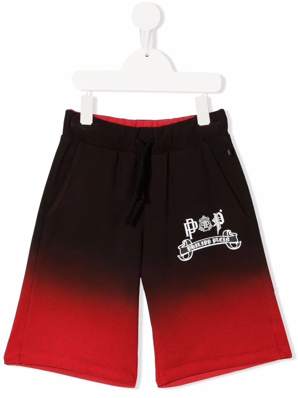 

Philipp Plein Junior shorts con estampado tie-dye y logo - Negro