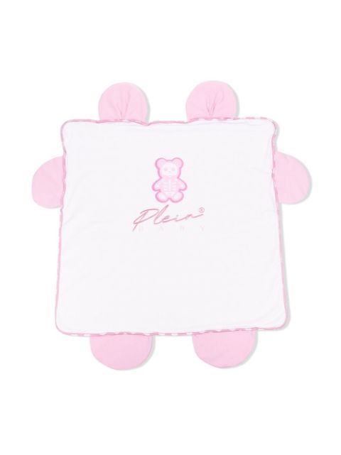 Philipp Plein Junior embroidered-logo detail blanket