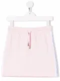Calvin Klein Kids logo side-stripe mini skirt - Pink