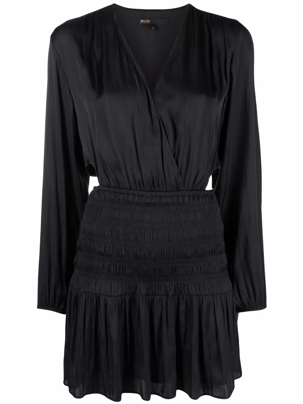 

Maje vestido con aberturas laterales - Negro