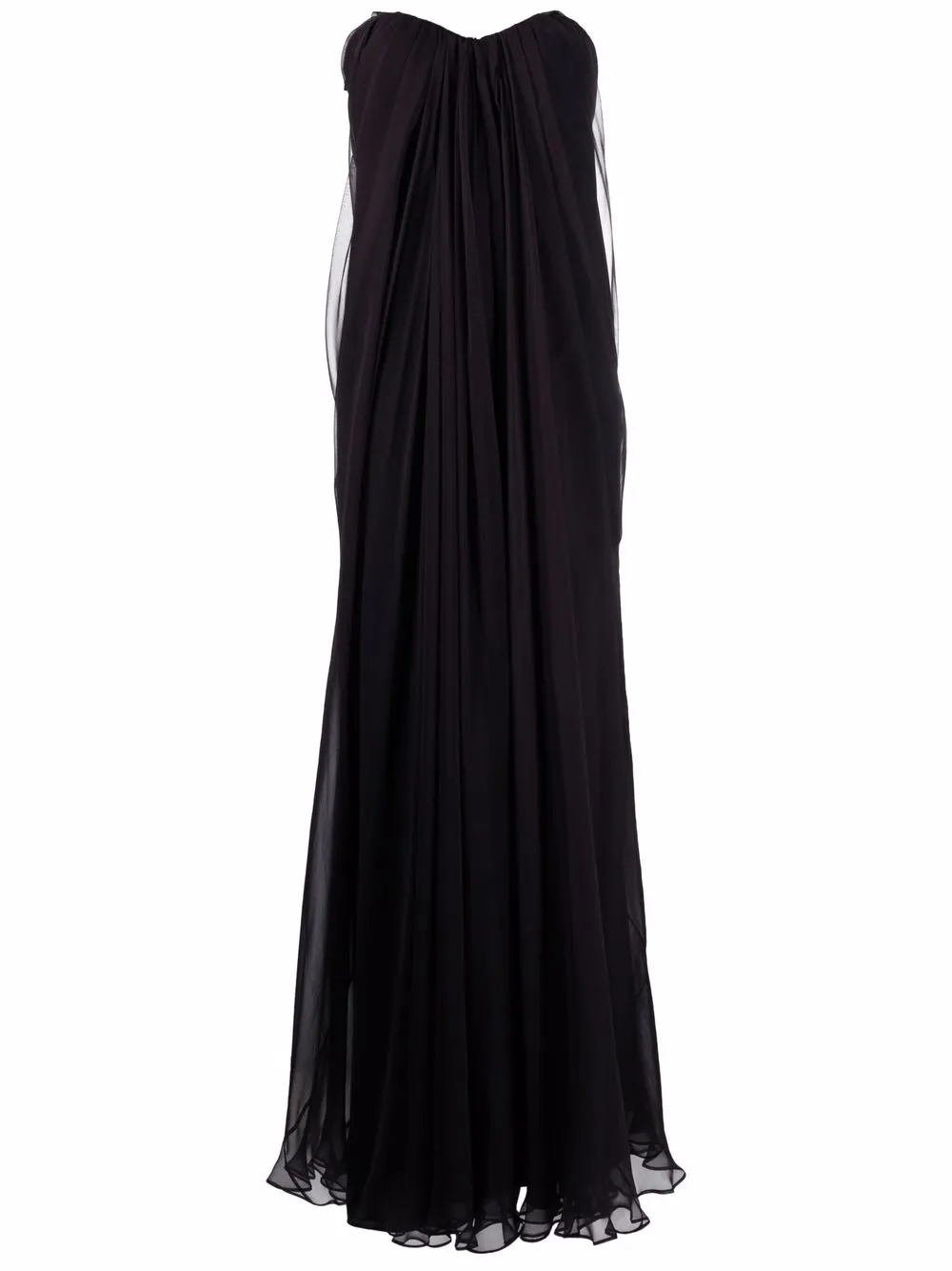 Alexander McQueen Draped silk-chiffon Dress - Farfetch