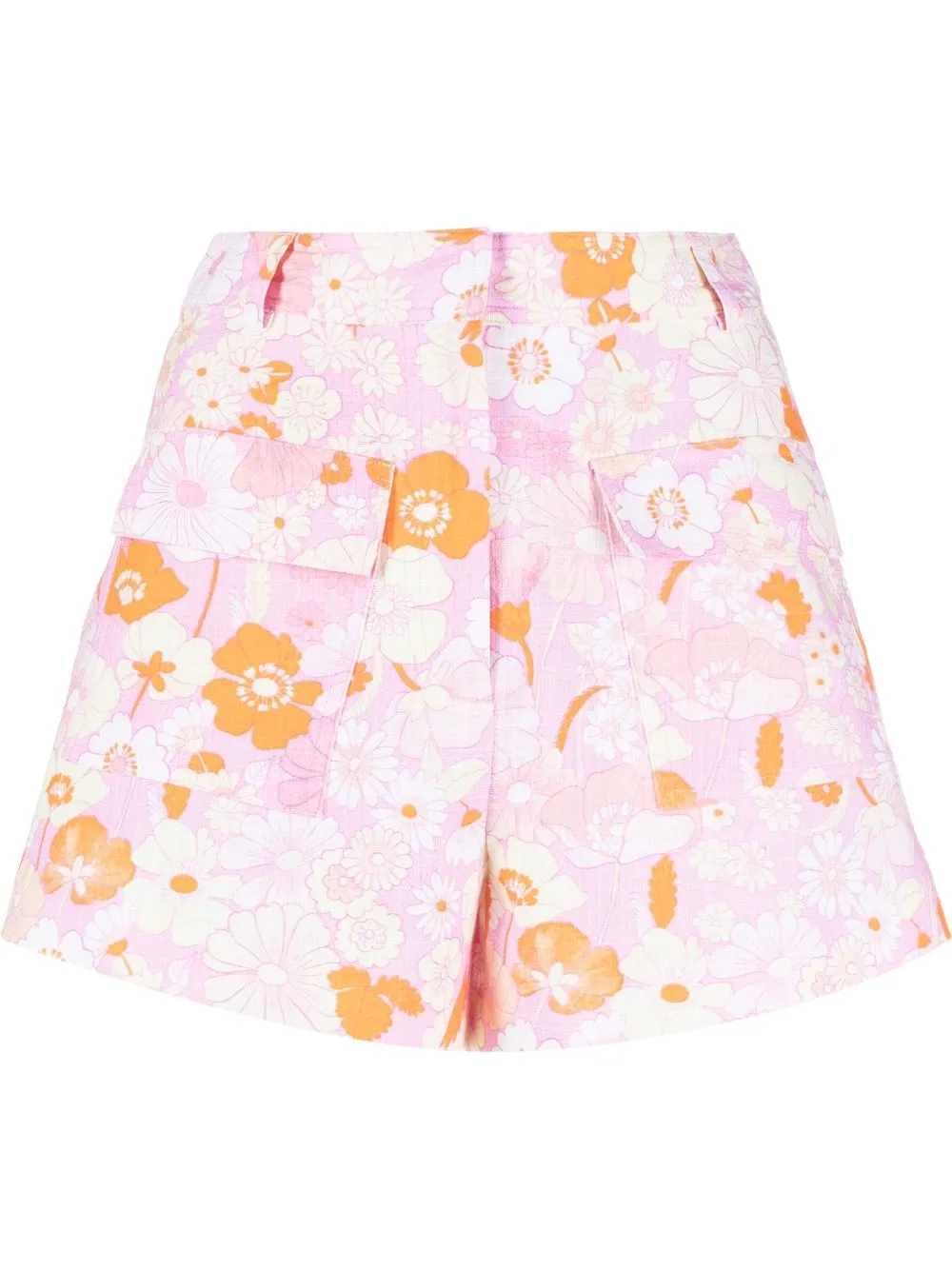 

Maje shorts con estampado floral - Rosado