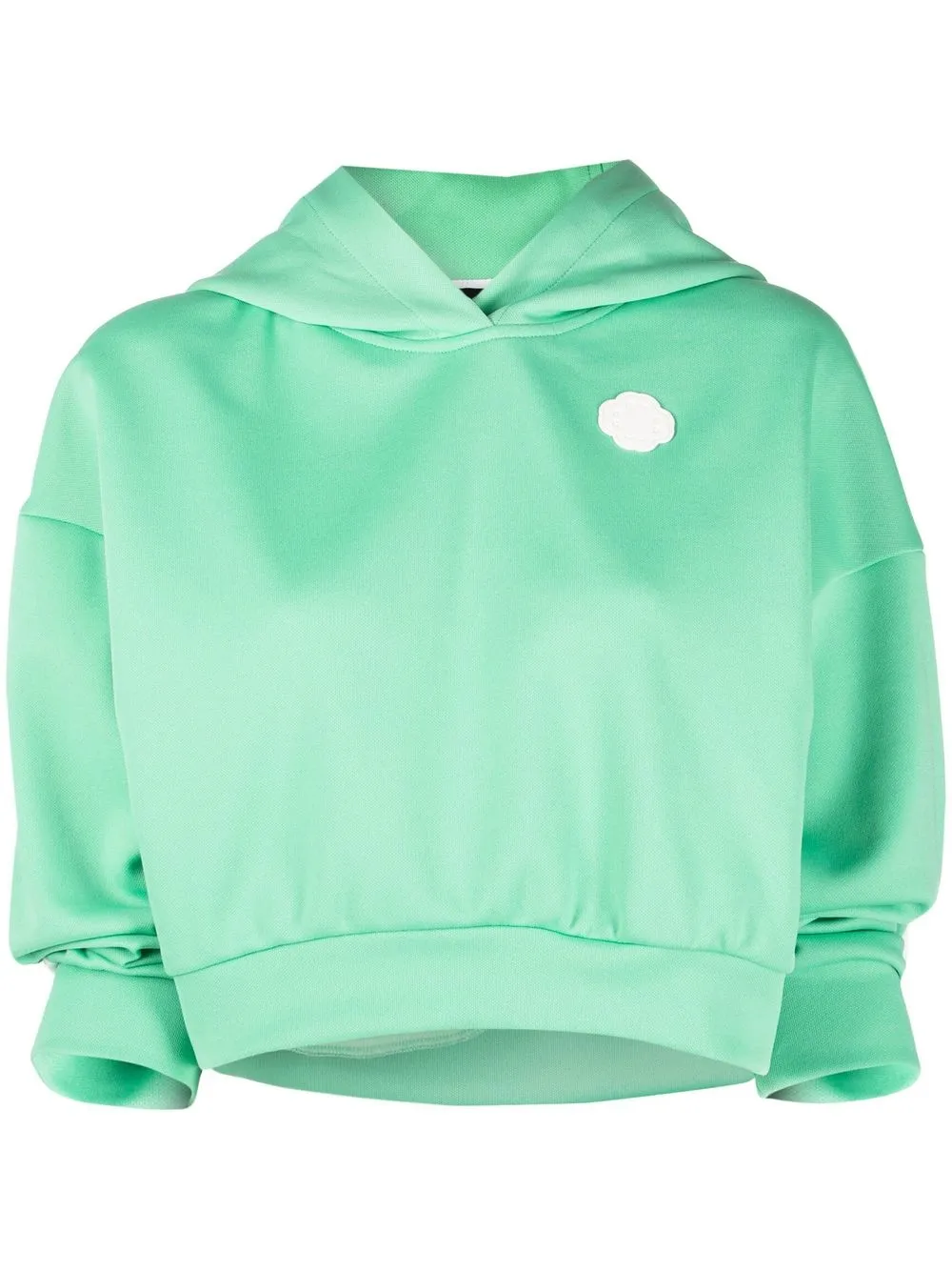 

Maje hoodie corta con parche del logo - Verde