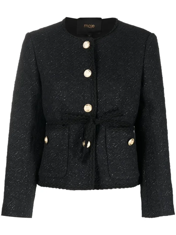 manteau tweed maje