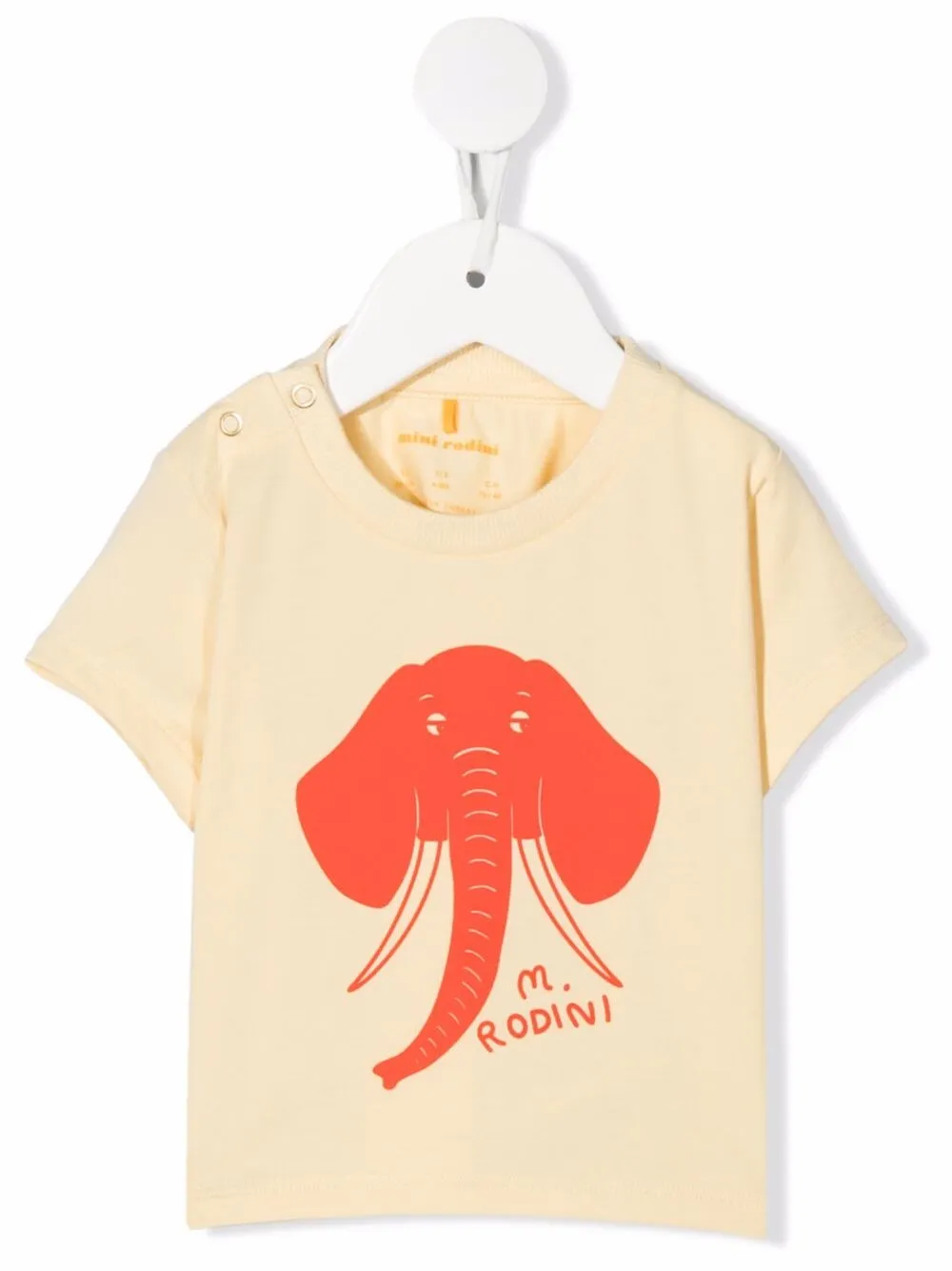 

Mini Rodini playera con elefante estampado - Amarillo