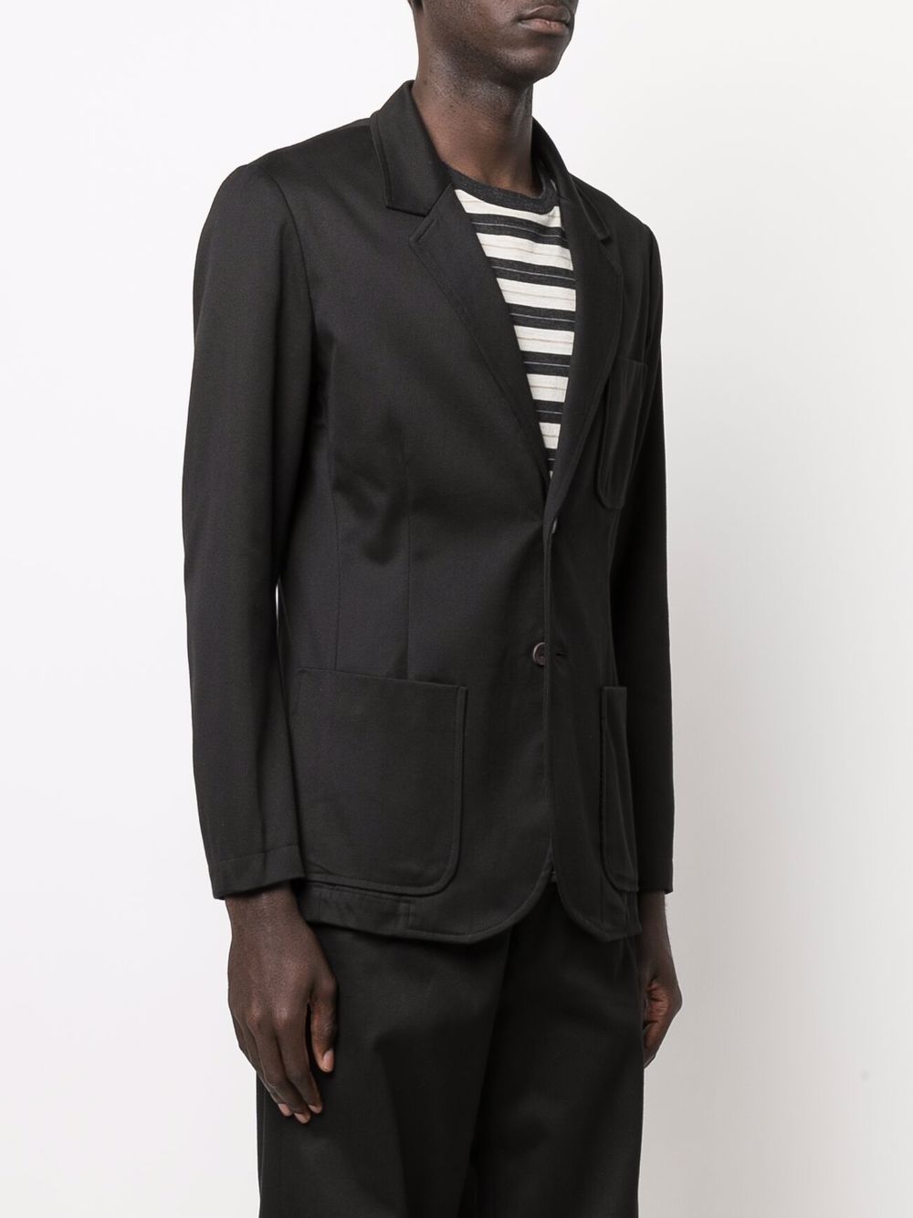 фото Société anonyme single-breasted cotton blazer