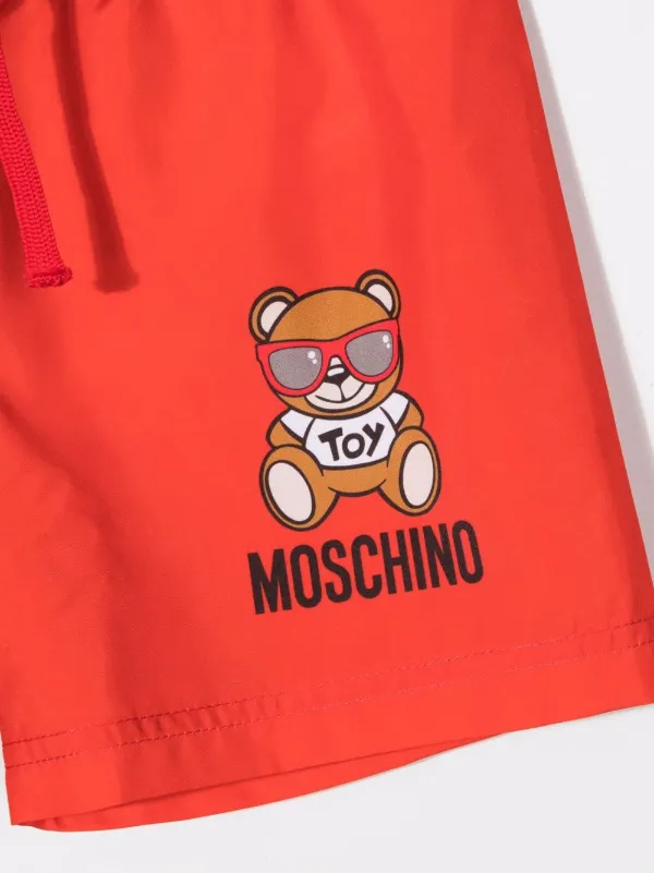 moschino teddy bear swim shorts