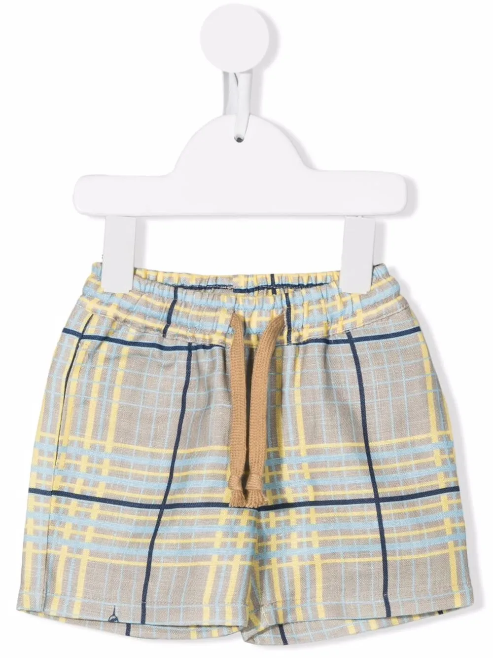 

TRUSSARDI JUNIOR shorts con cuadros estampados - Neutro