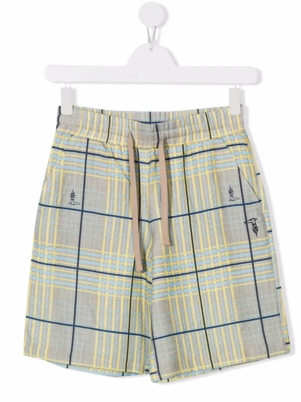 TRUSSARDI JUNIOR TEEN Linen Plaid 