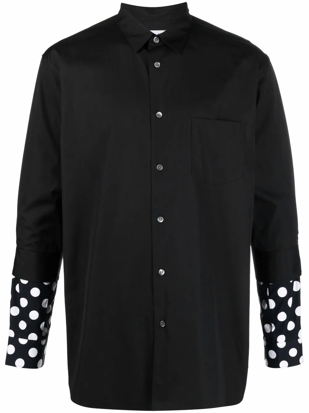 

Comme Des Garçons Shirt camisa con lunares estampados - Negro