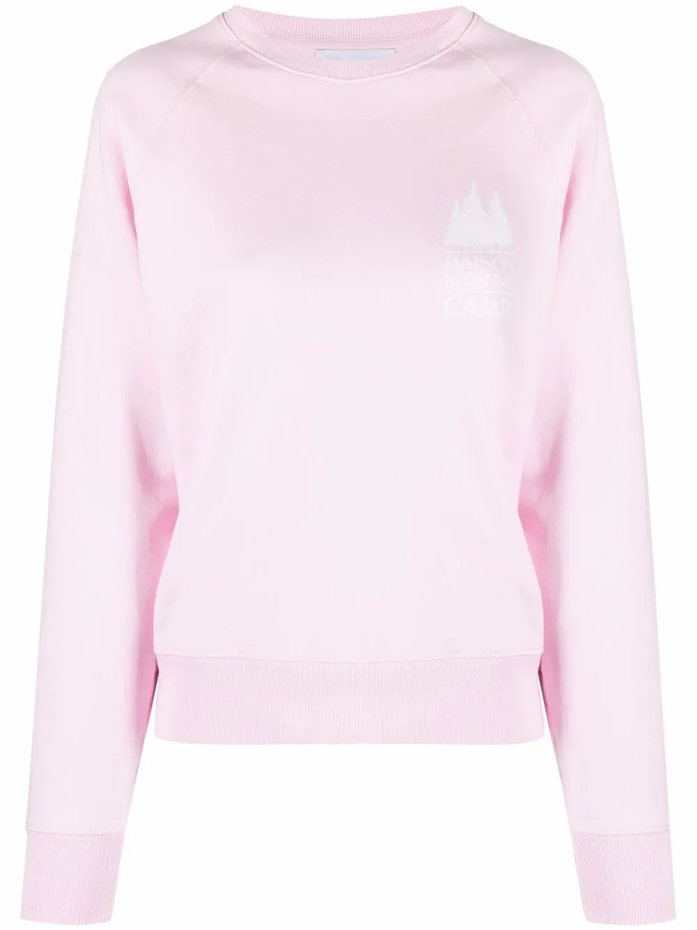 

Maison Kitsuné sudadera con logo estampado - Rosado