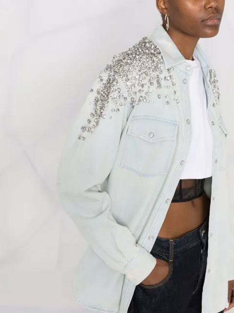 Golden Goose crystal-embellished Denim 