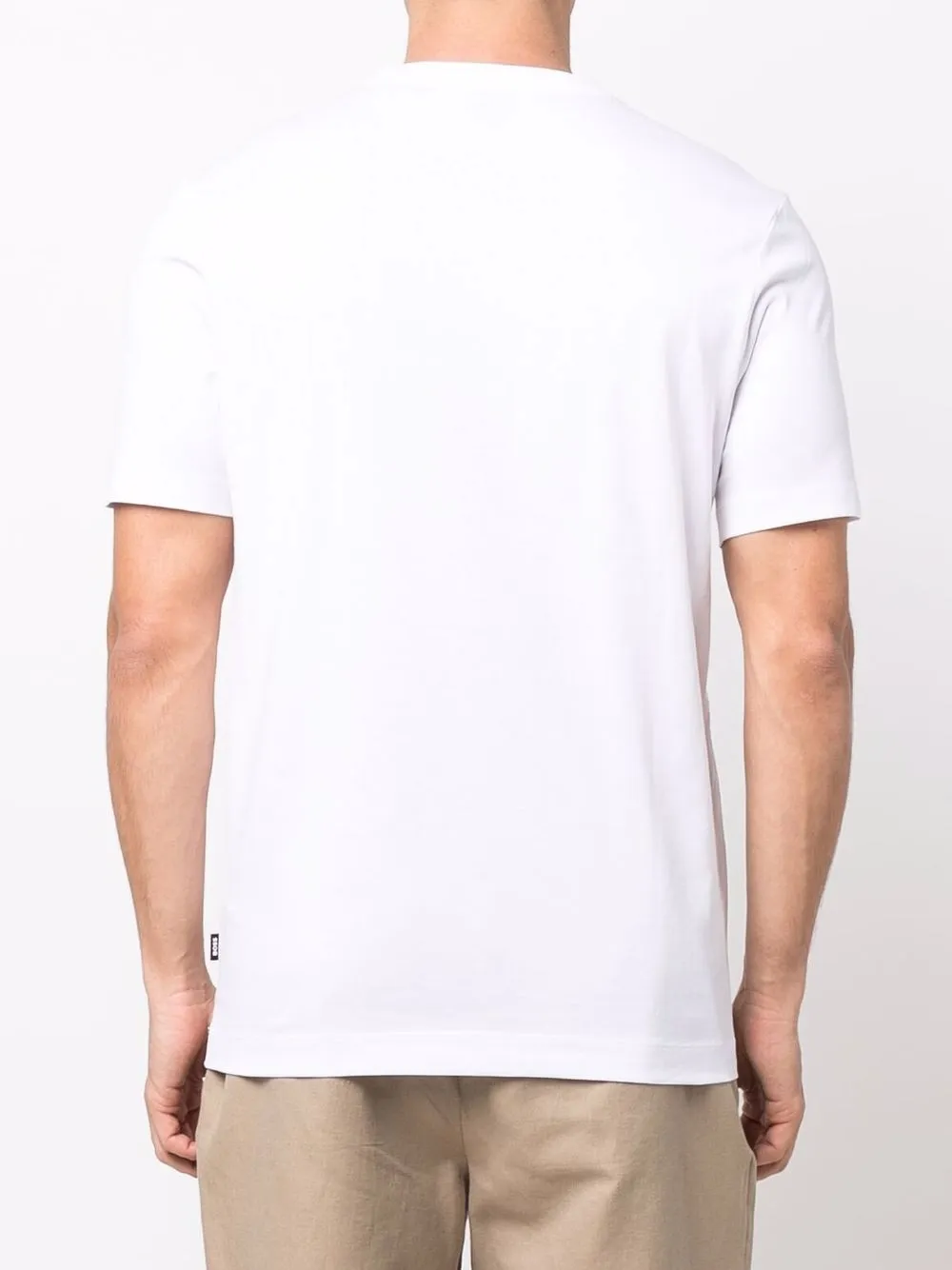 Shop Hugo Boss Stretch-cotton T-shirt In 001