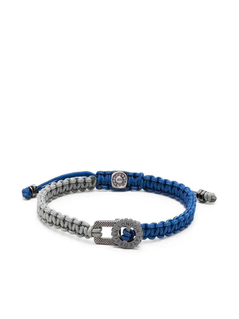 

Tateossian Gear Primo braided bracelet - Blue