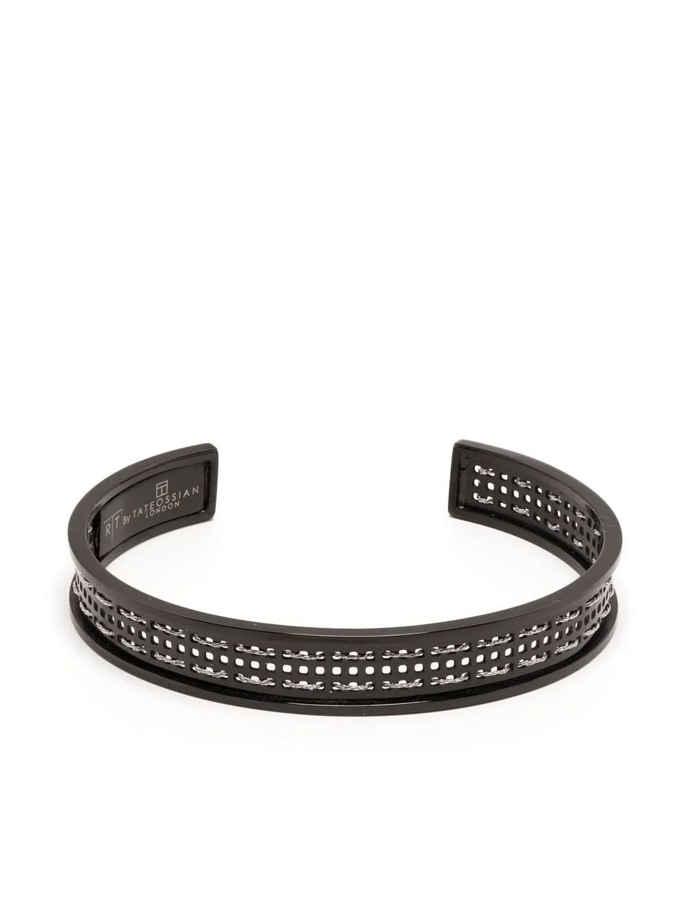 

Tateossian brazalete Quadratini - Negro