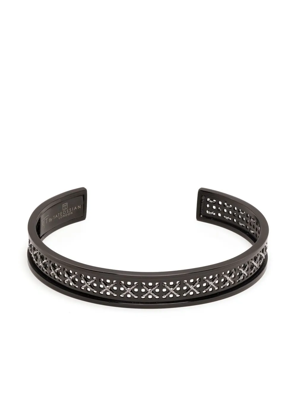 

Tateossian brazalete Quadratini - Negro