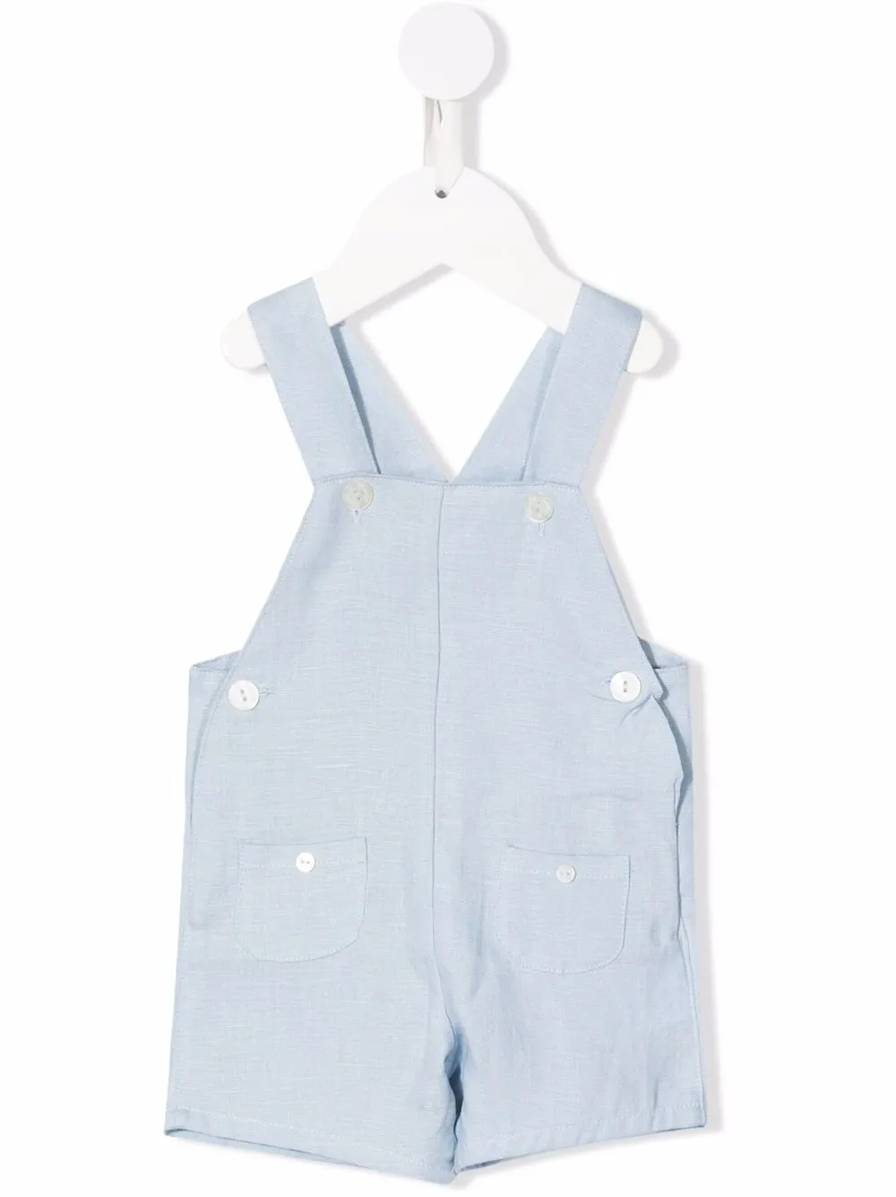 

Tartine Et Chocolat chenille-texture patch-pockets dungarees - Blue