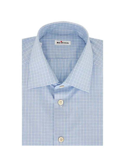 Kiton check-pattern shirt