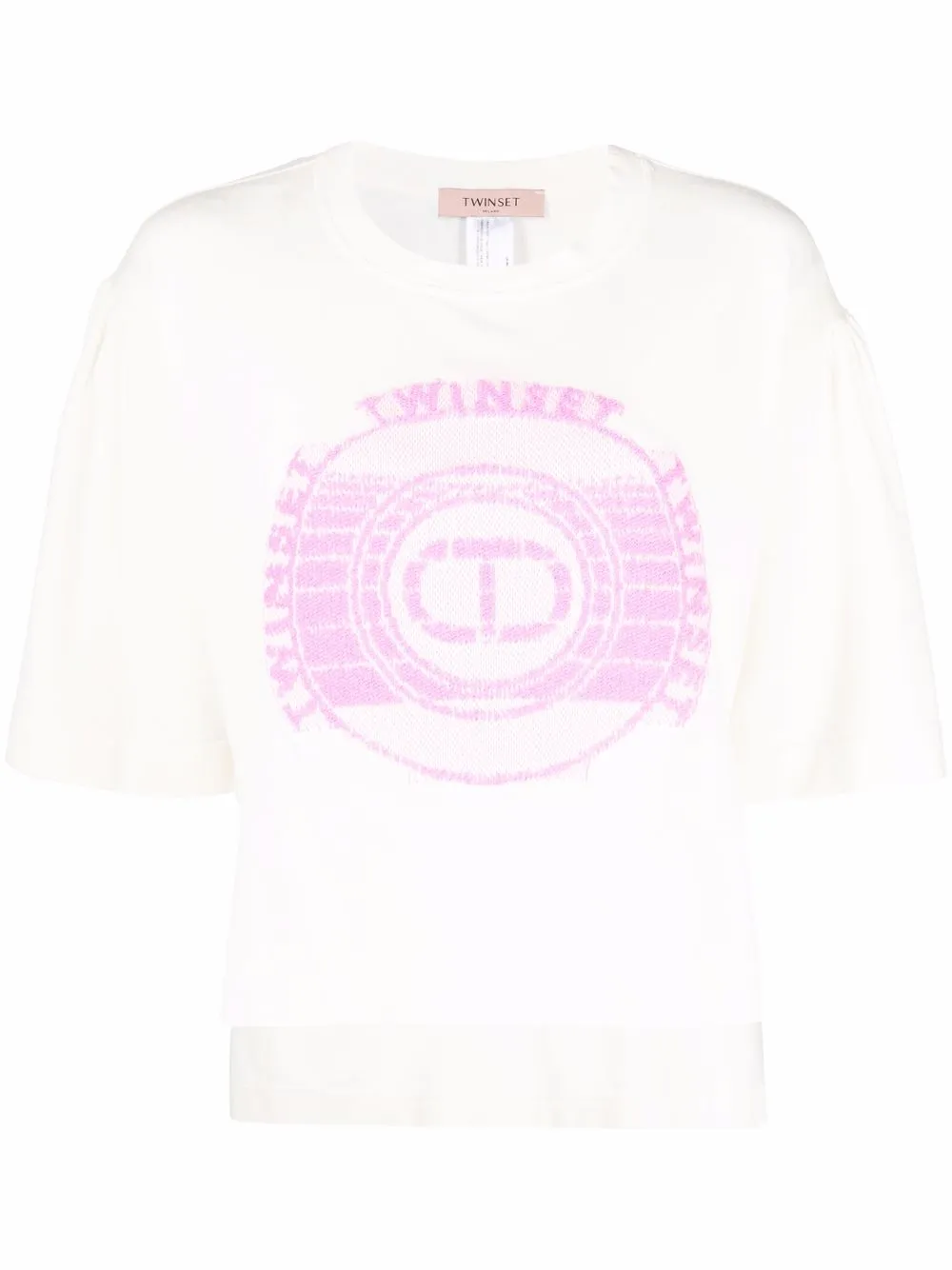 

TWINSET playera con logo bordado - Neutro