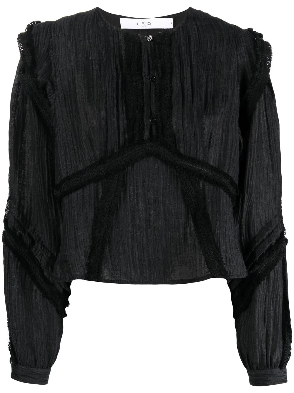 

IRO blusa con cuello redondo - Negro