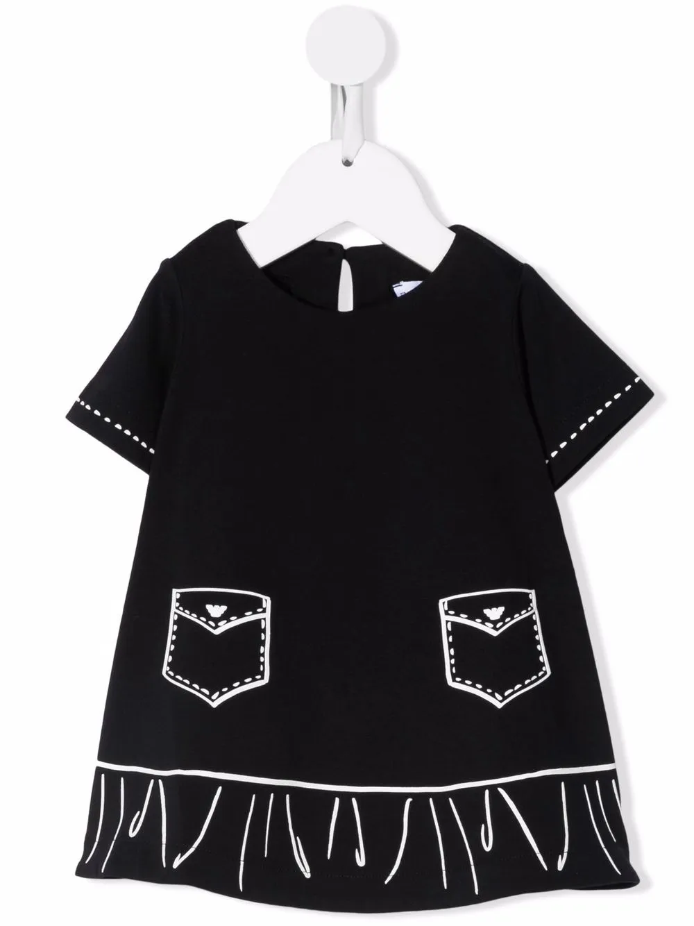 

Emporio Armani Kids vestido con estampado gráfico - Azul