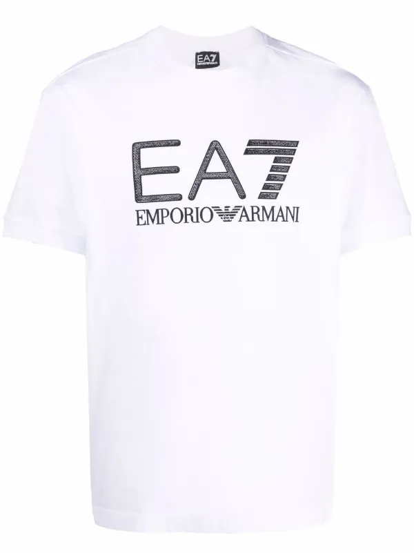 Premonition ost Brun Ea7 Emporio Armani logo-print short-sleeve T-shirt - Farfetch