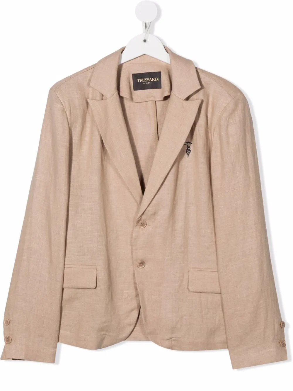 

TRUSSARDI JUNIOR blazer con botones y solapas de muesca - Neutro