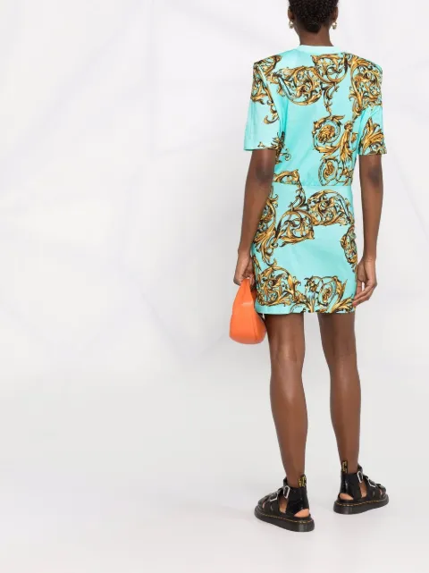 Versace Jeans Couture فستان ميني بطبعة 