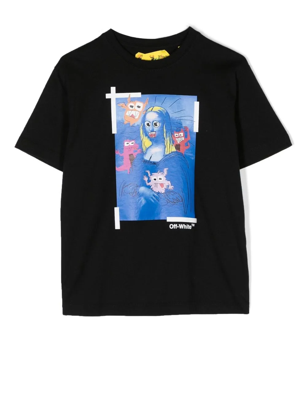 

Off-White Kids playera con estampado Monster Lisa - Negro