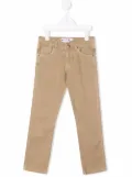 Bonpoint TEEN mid-rise slim-fit jeans - Neutrals