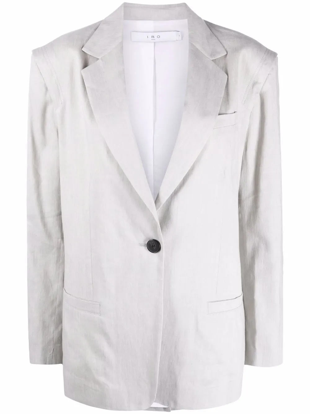 

IRO pleat-detail single-breasted blazer - Grey