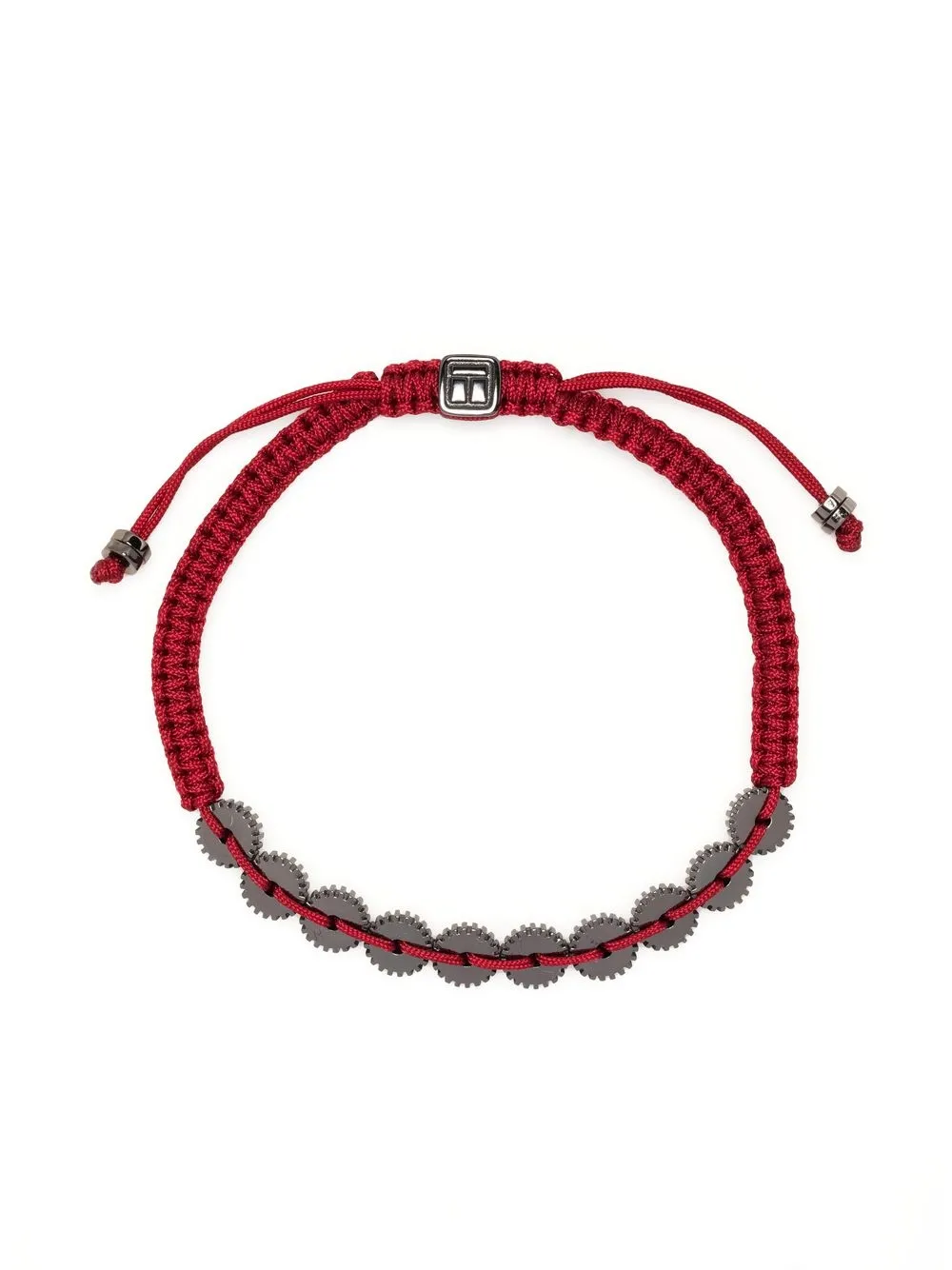 

Tateossian pulsera Mini con diez engranajes - Rojo