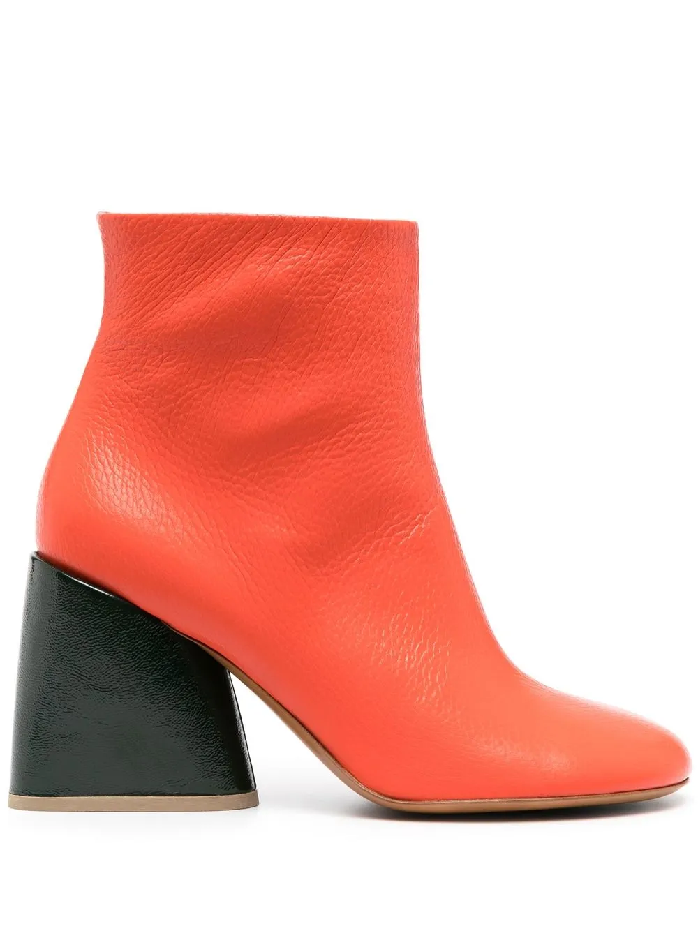 

Angelo Figus Bona leather ankle boots - Orange