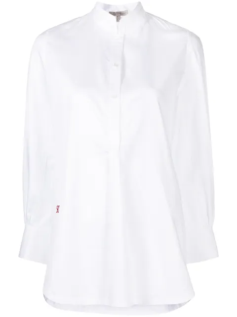 SHIATZY CHEN cotton mandarin-collar shirt