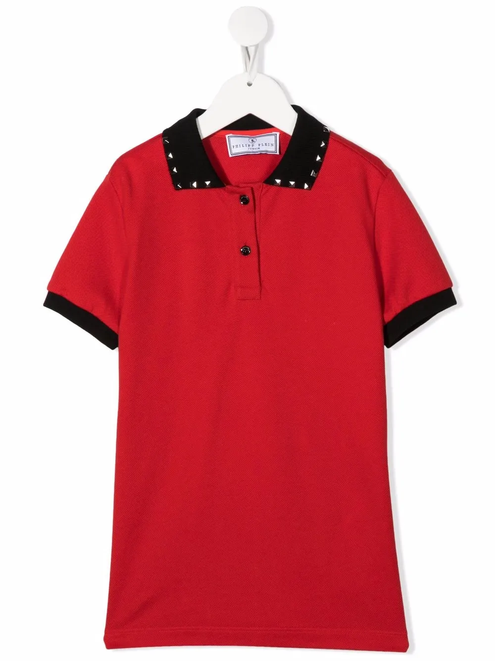 

Philipp Plein Junior playera tipo polo con logo estampado - Rojo