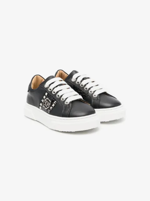 Philipp Plein Junior spike-stud lace-up sneakers