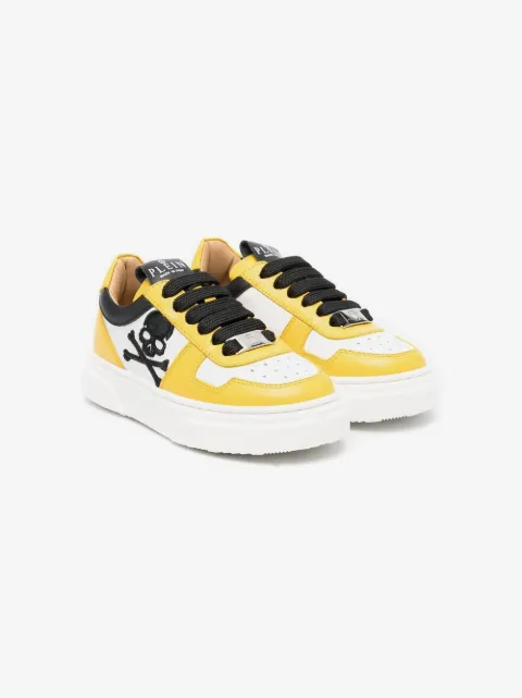 Philipp Plein Junior Sneakers mit Totenkopf-Stickerei