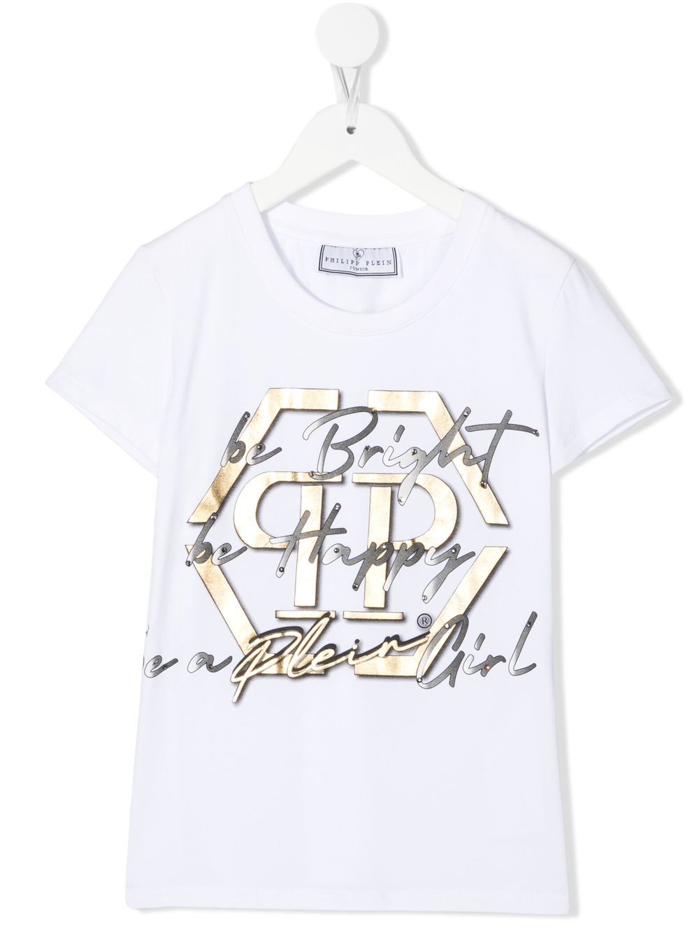 

Philipp Plein Junior playera con estampado gráfico - Blanco