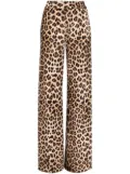 Philipp Plein leopard-print flared trousers - Brown