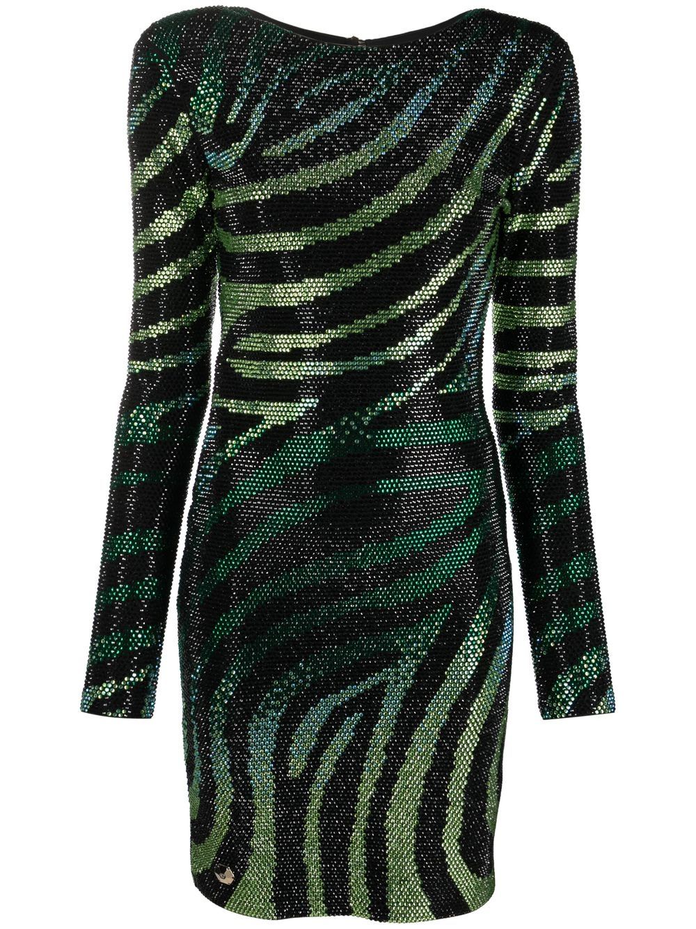 Philipp Plein crystal-embellished zebra-print Dress - Farfetch