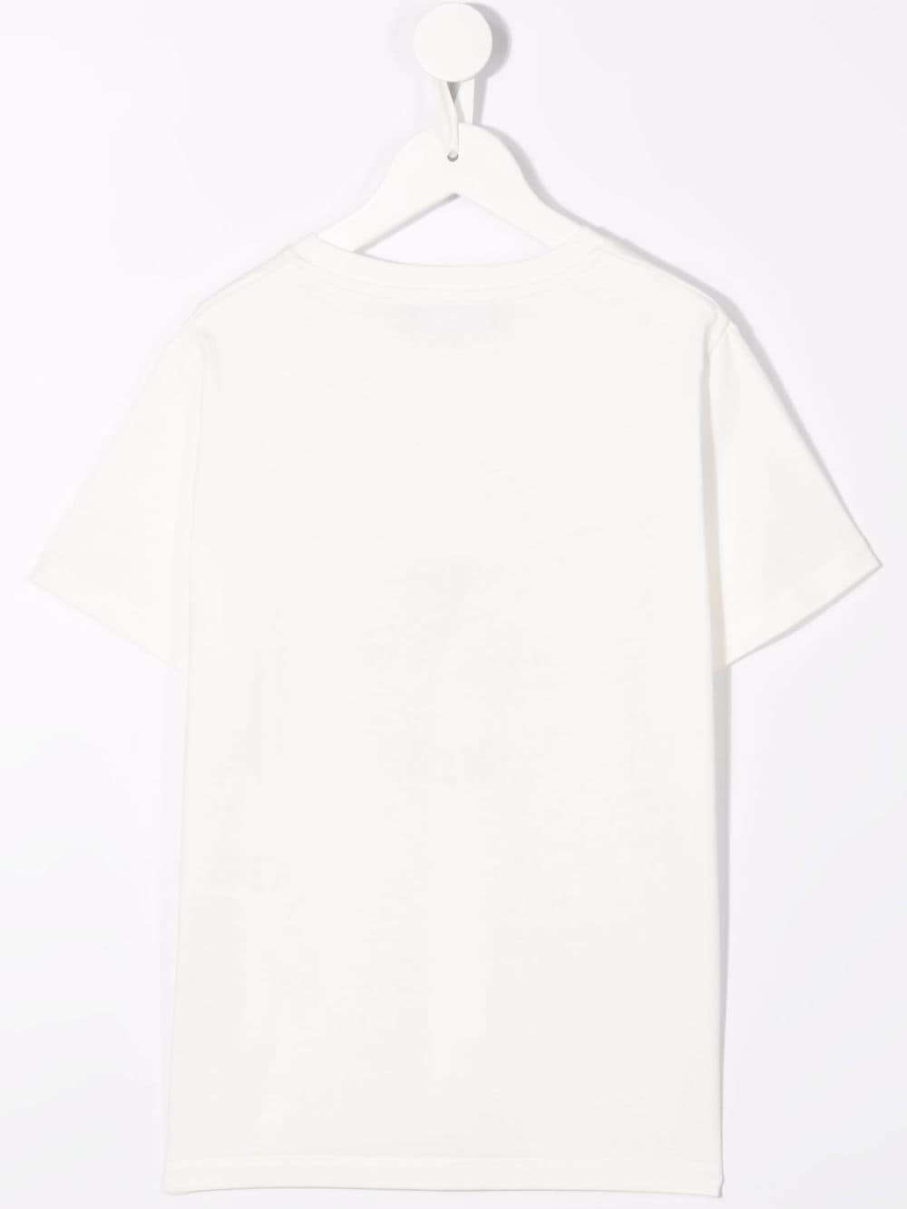 Shop Versace Logo-print Short-sleeved T-shirt In White