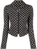 MISBHV monogram zipped fitted jacket - Black