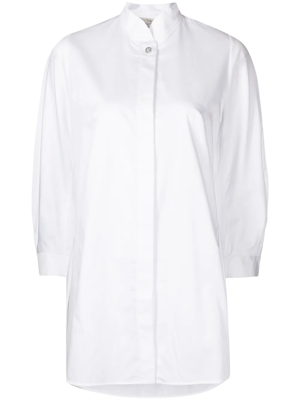 

SHIATZY CHEN camisa con cuello mao - Blanco